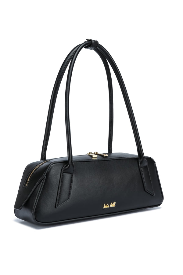 Kate Hill - KH2620 Cassie E/W Ziptop Shoulder Bag - Black