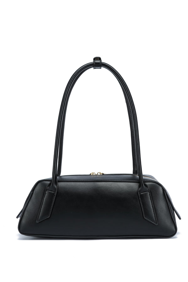 Kate Hill - KH2620 Cassie E/W Ziptop Shoulder Bag - Black