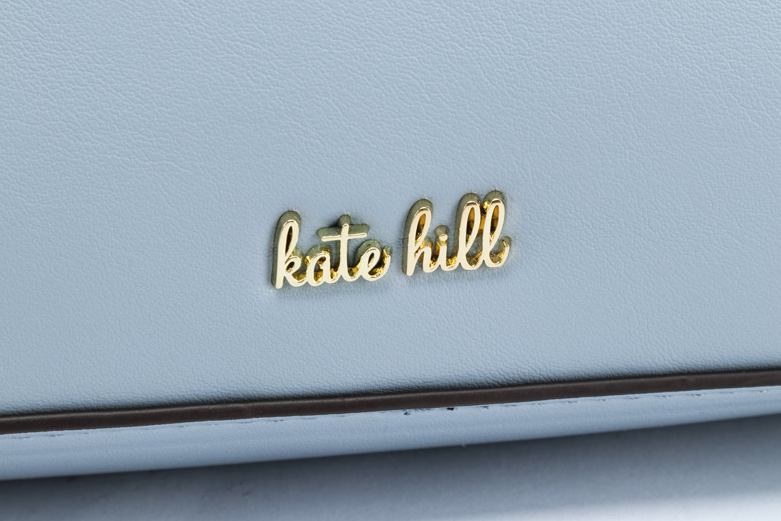 Kate Hill - KH2620 Cassie E/W Ziptop Shoulder Bag - Blue