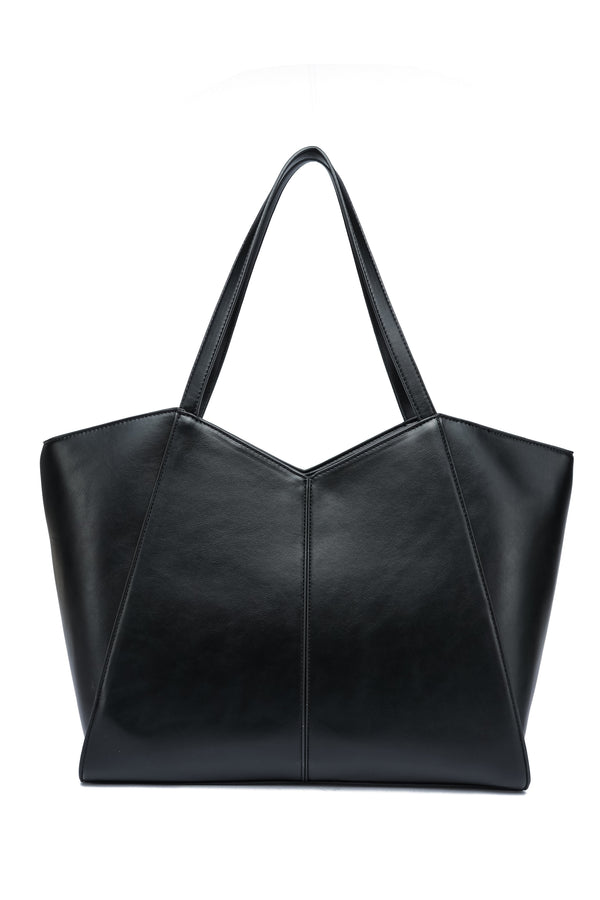 Kate Hill - KH2623 Callie Tote Dual Carry Handle - Black