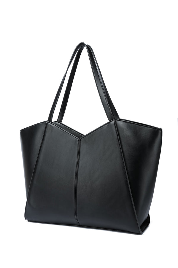 Kate Hill - KH2623 Callie Tote Dual Carry Handle - Black