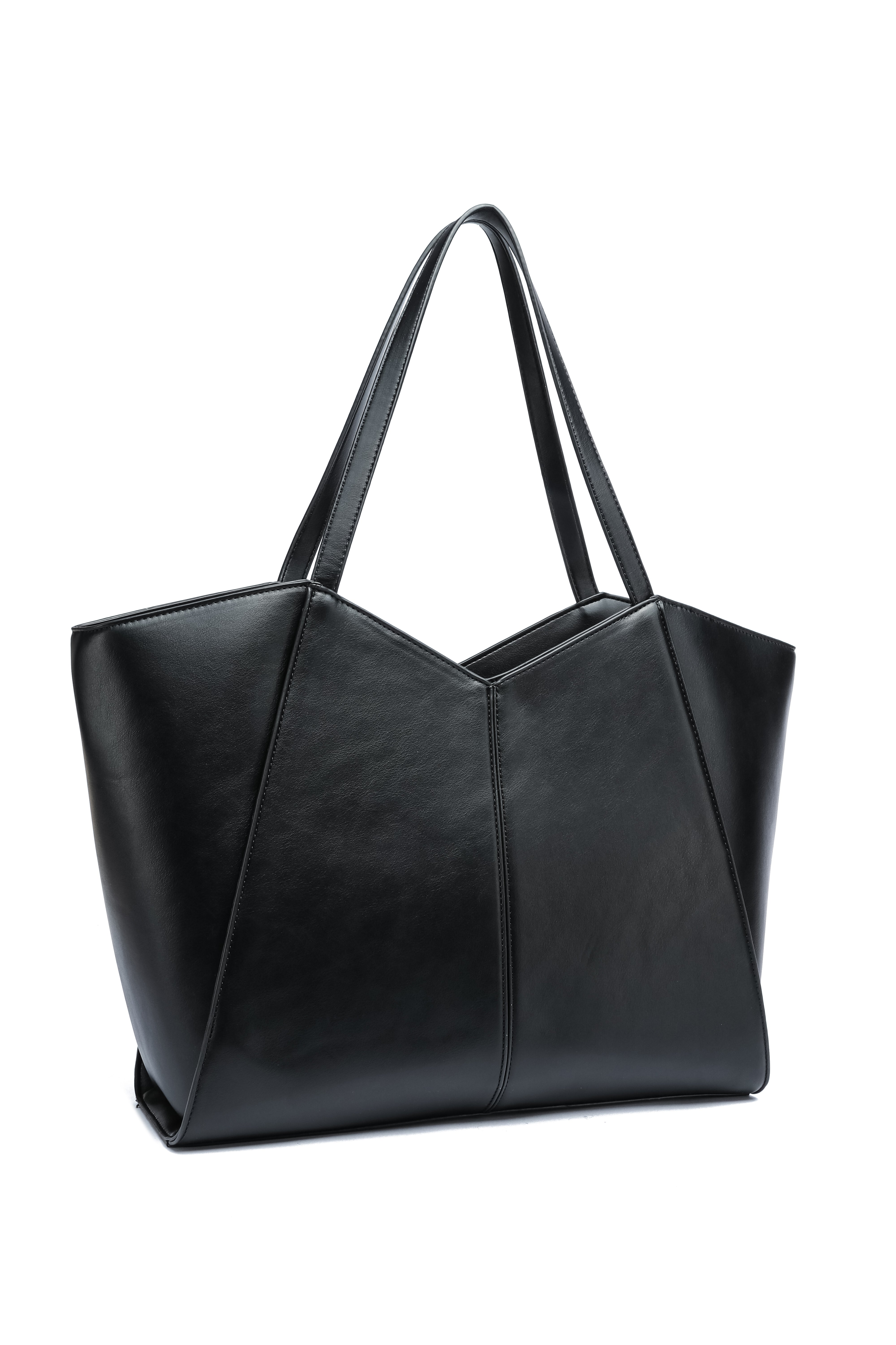 Kate Hill - KH2623 Callie Tote Dual carry handle - Black