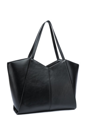 Kate Hill - KH2623 Callie Tote Dual Carry Handle - Black