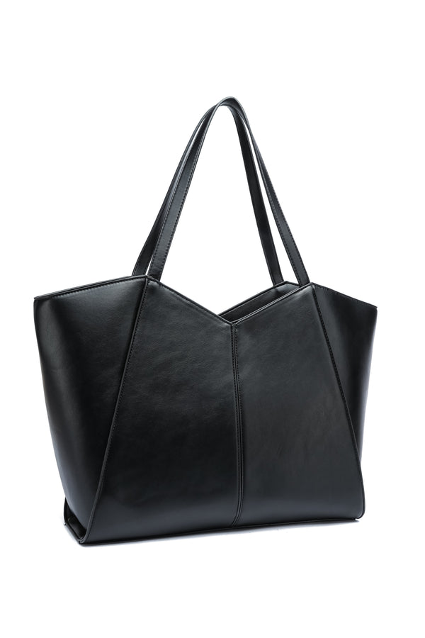 Kate Hill - KH2623 Callie Tote Dual Carry Handle - Black