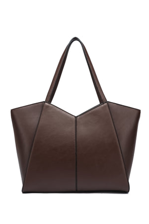 Kate Hill - KH2623 Callie Tote Dual Carry Handle - Chocolate