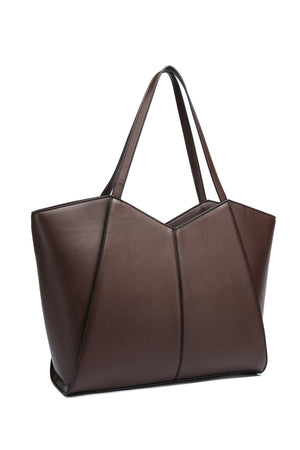 Kate Hill - KH2623 Callie Tote Dual Carry Handle - Chocolate