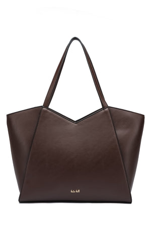 Kate Hill - KH2623 Callie Tote Dual Carry Handle - Chocolate