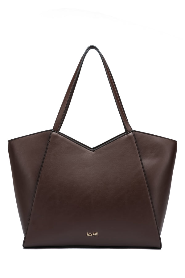 Kate Hill - KH2623 Callie Tote Dual Carry Handle - Chocolate