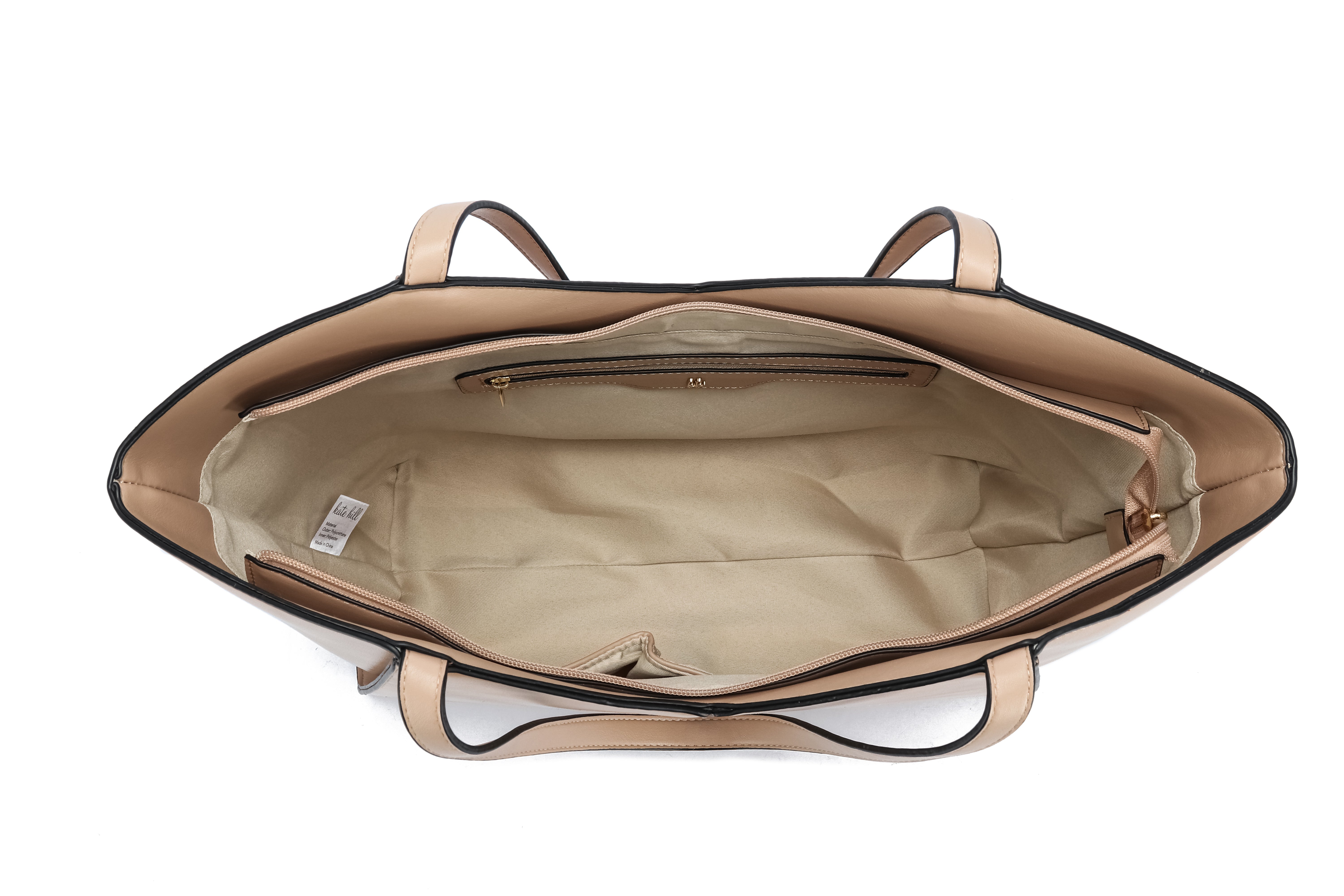 Kate Hill - KH2623 Callie Tote Dual carry handle - Latte