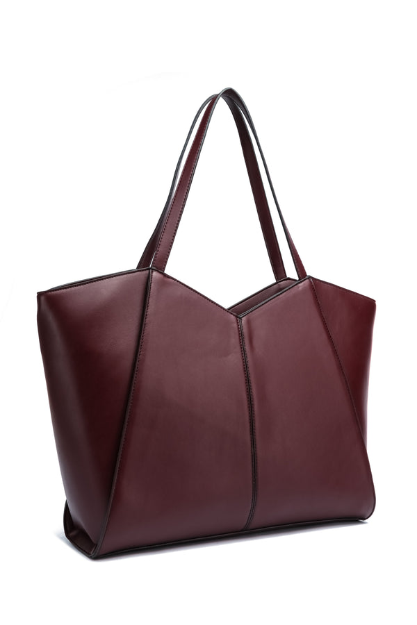 Kate Hill - KH2623 Callie Tote Dual Carry Handle - Plum