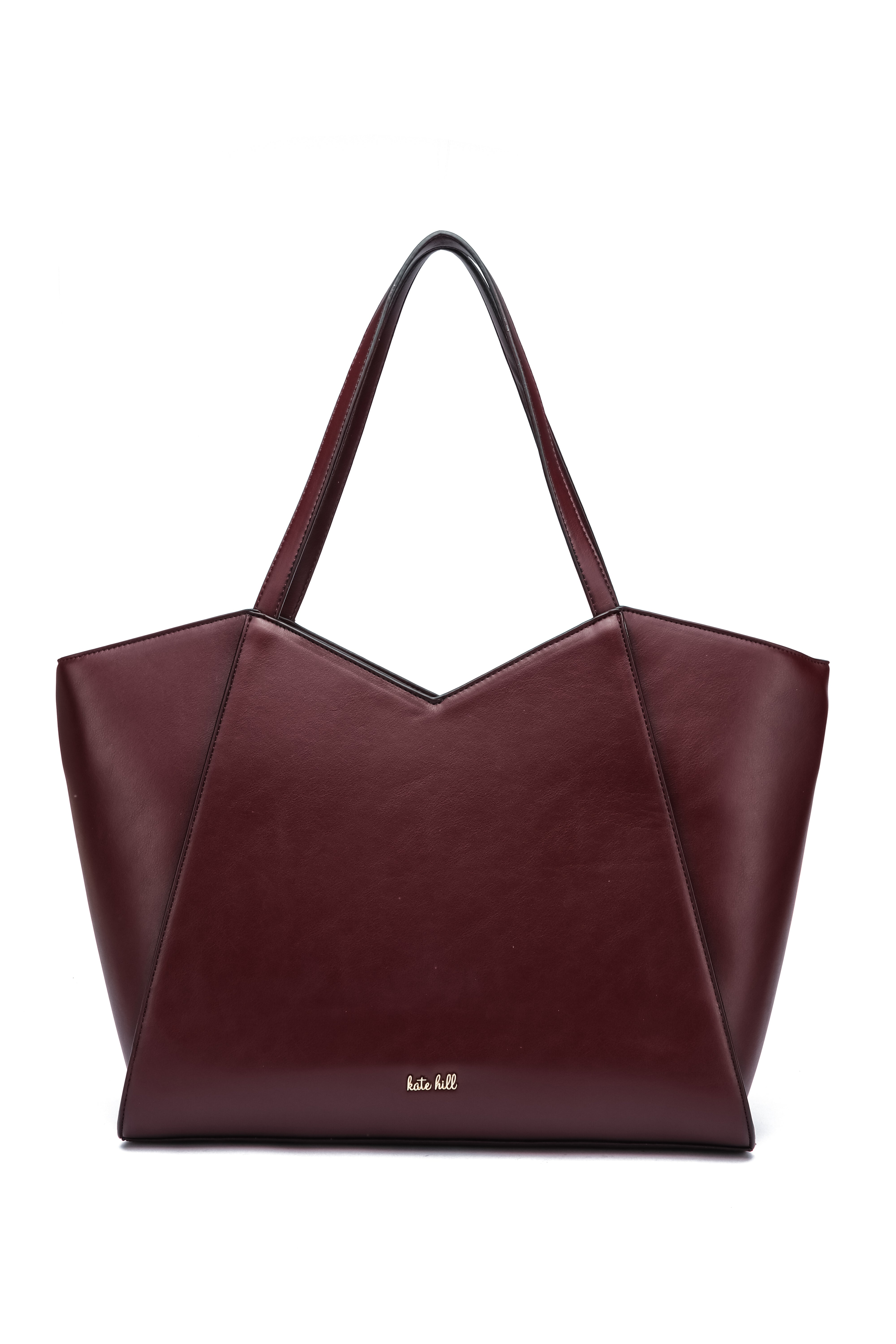 Kate Hill - KH2623 Callie Tote Dual carry handle - Plum