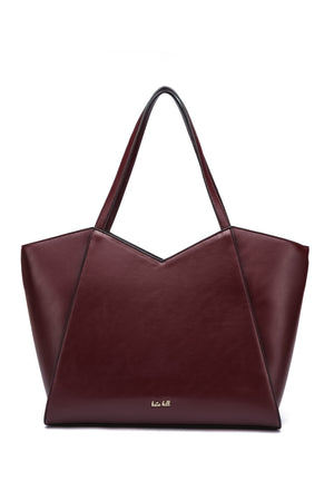 Kate Hill - KH2623 Callie Tote Dual Carry Handle - Plum