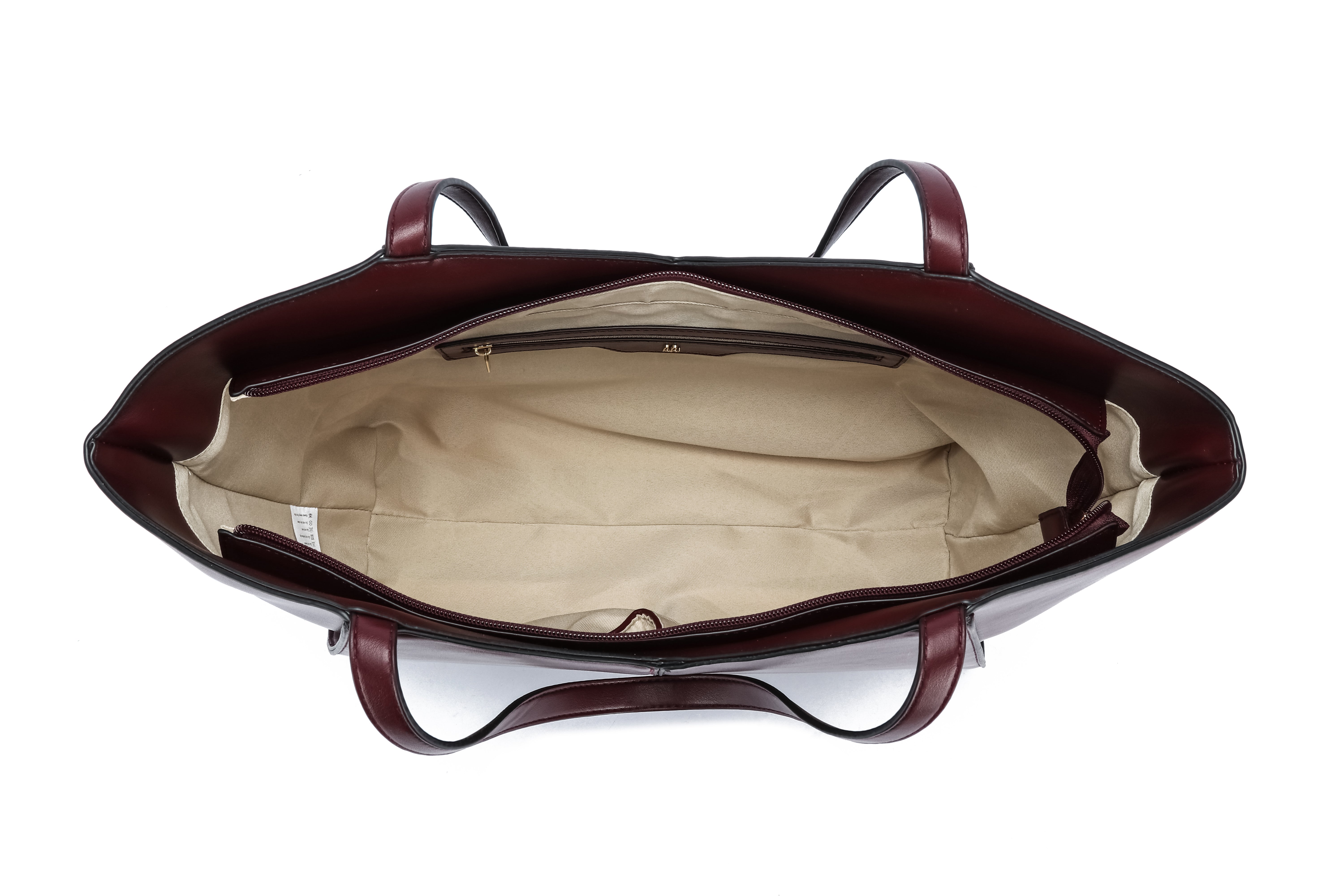 Kate Hill - KH2623 Callie Tote Dual carry handle - Plum