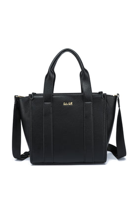 Kate Hill - KH2632 Clara Dual top carry handle tote - Black