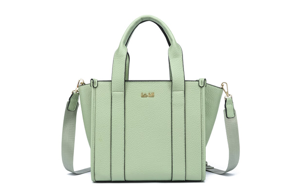 Kate Hill - KH2632 Clara Dual Top Carry Handle Tote - Sage