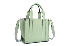 Kate Hill - KH2632 Clara Dual top carry handle tote - Sage - 0