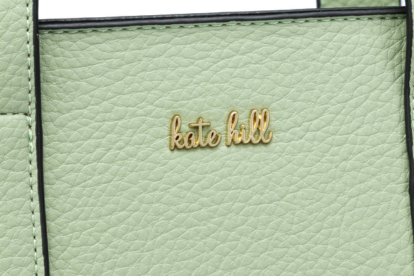 Kate Hill - KH2632 Clara Dual Top Carry Handle Tote - Sage
