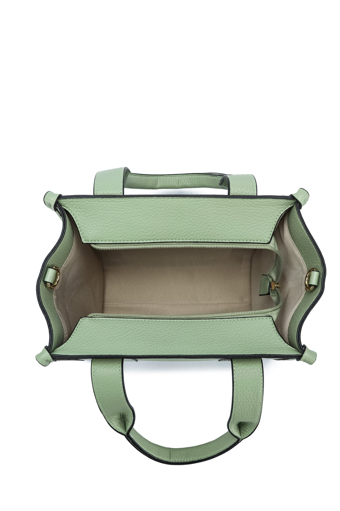 Kate Hill - KH2632 Clara Dual Top Carry Handle Tote - Sage
