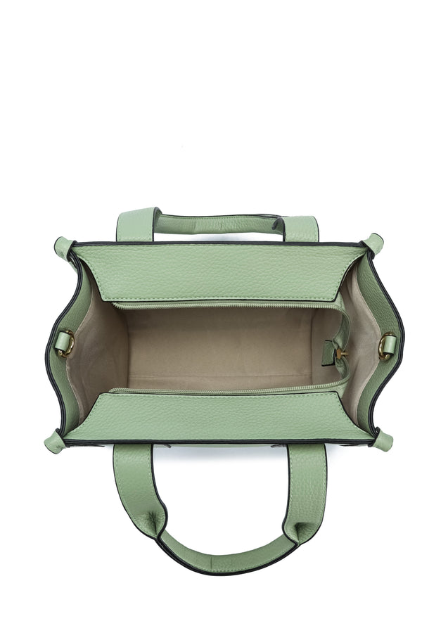 Kate Hill - KH2632 Clara Dual Top Carry Handle Tote - Sage