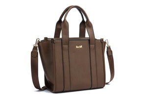 Kate Hill - KH2632 Clara Dual Top Carry Handle Tote - Chocolate