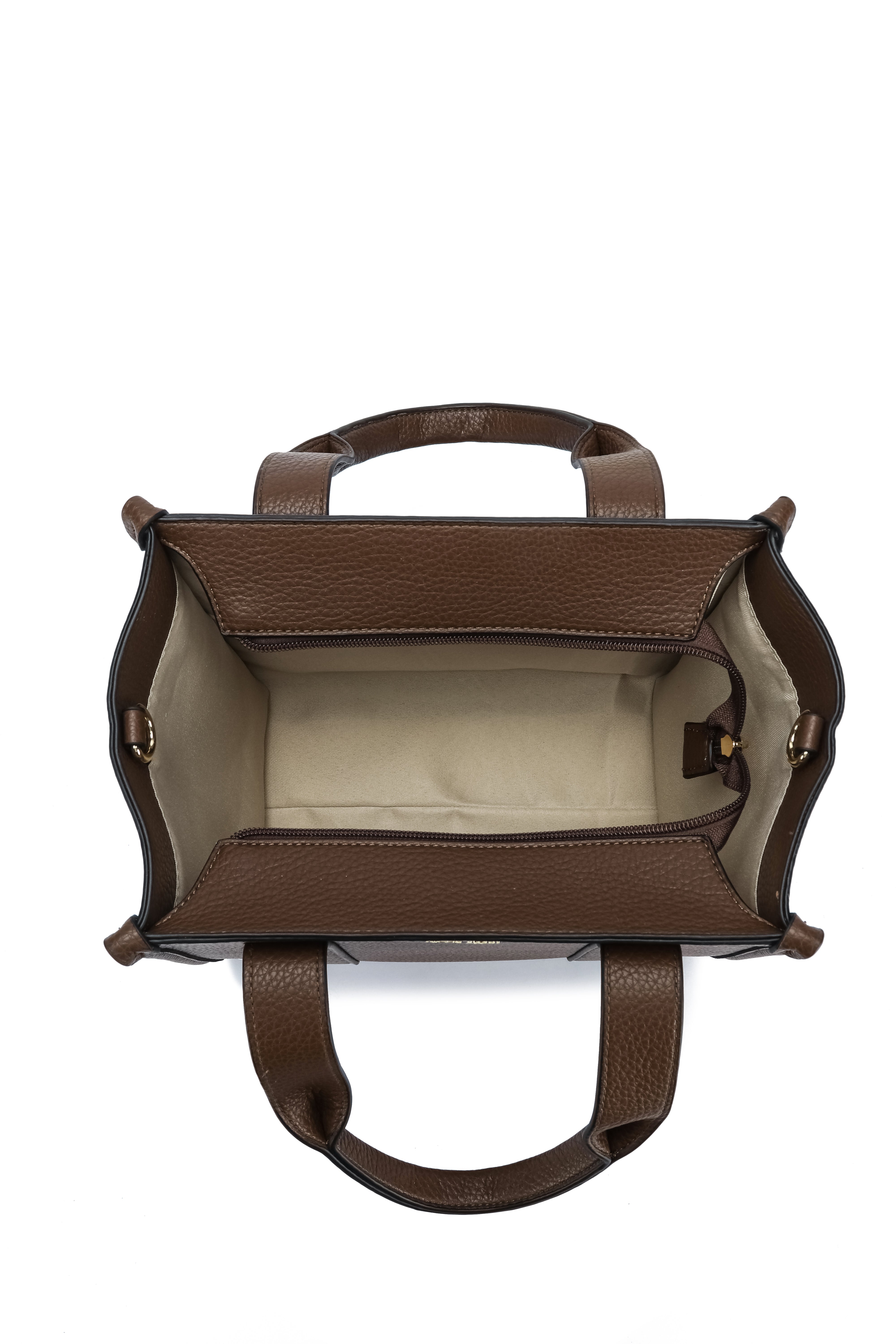 Kate Hill - KH2632 Clara Dual top carry handle tote - Chocolate