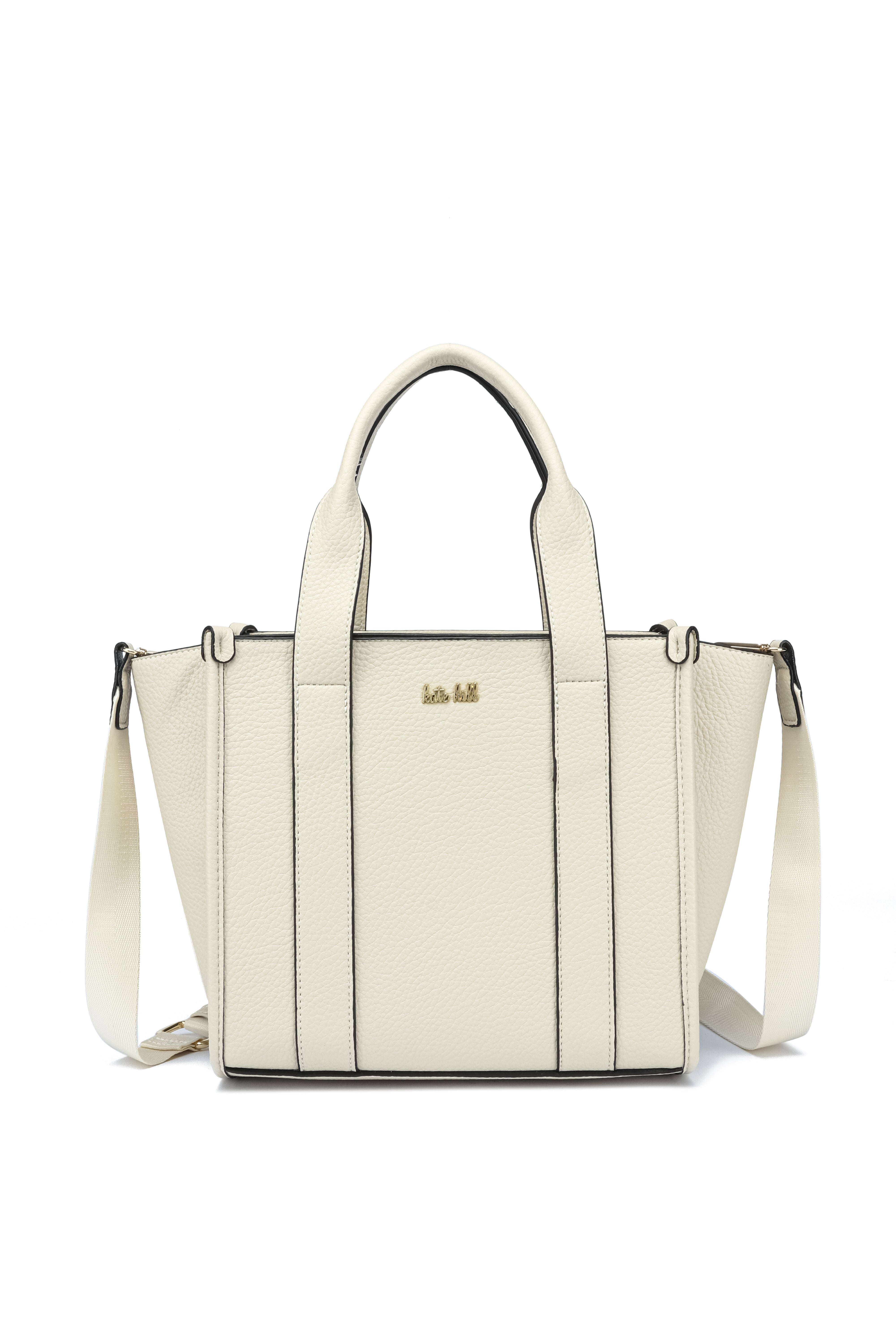 Kate Hill - KH2632 Clara Dual top carry handle tote - Ivory
