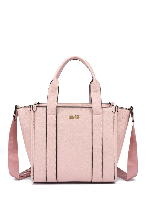 Kate Hill - KH2632 Clara Dual Top Carry Handle Tote - Pink