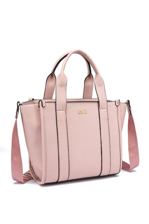 Kate Hill - KH2632 Clara Dual Top Carry Handle Tote - Pink