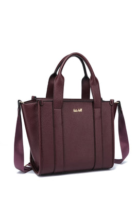 Kate Hill - KH2632 Clara Dual top carry handle tote - Plum - 0