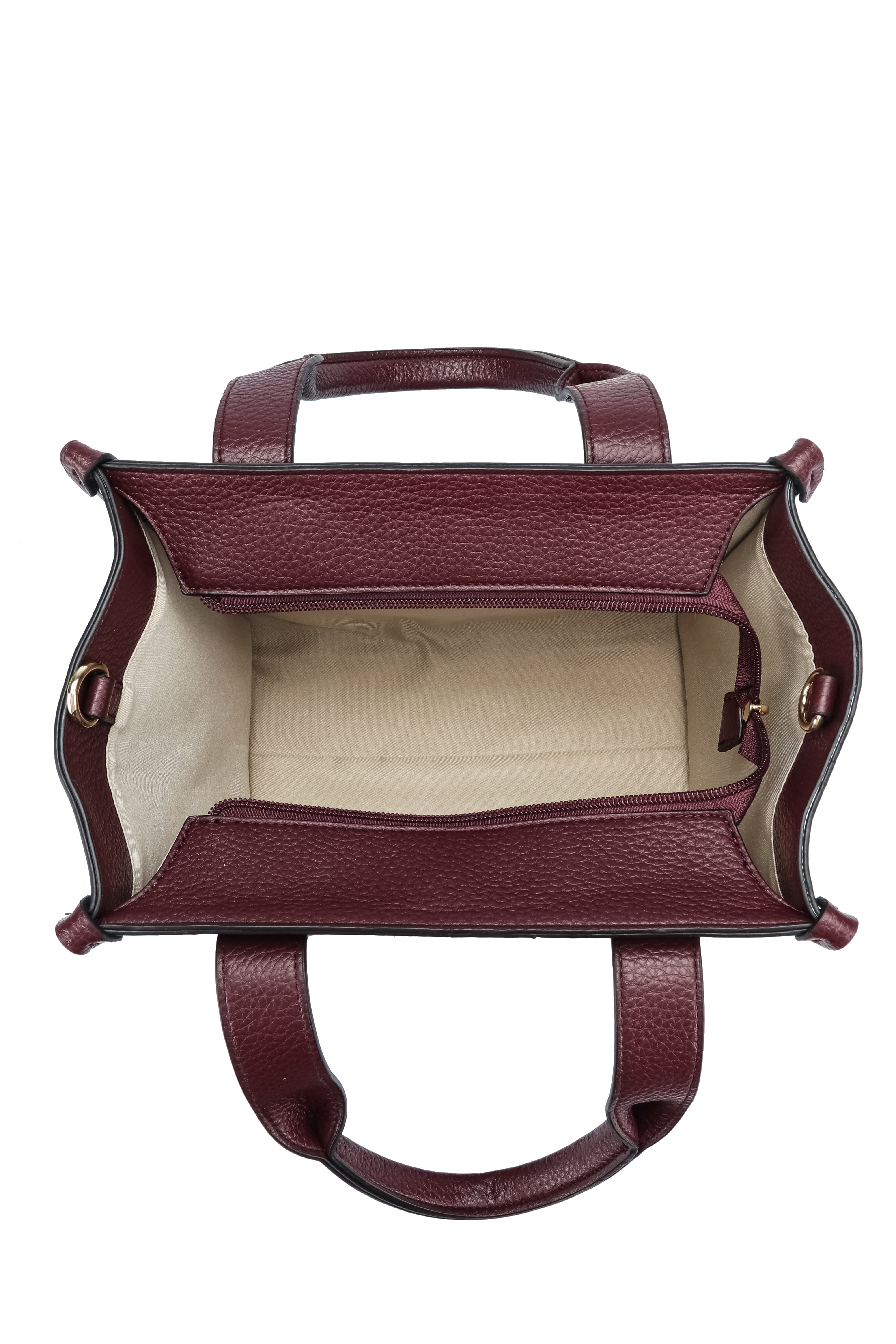 Kate Hill - KH2632 Clara Dual top carry handle tote - Plum