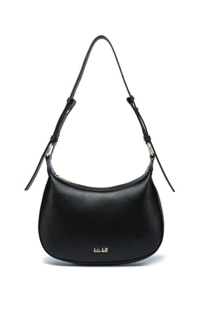 Kate Hill - KH2643 Celestetop Zip Shoulder Bag - Black