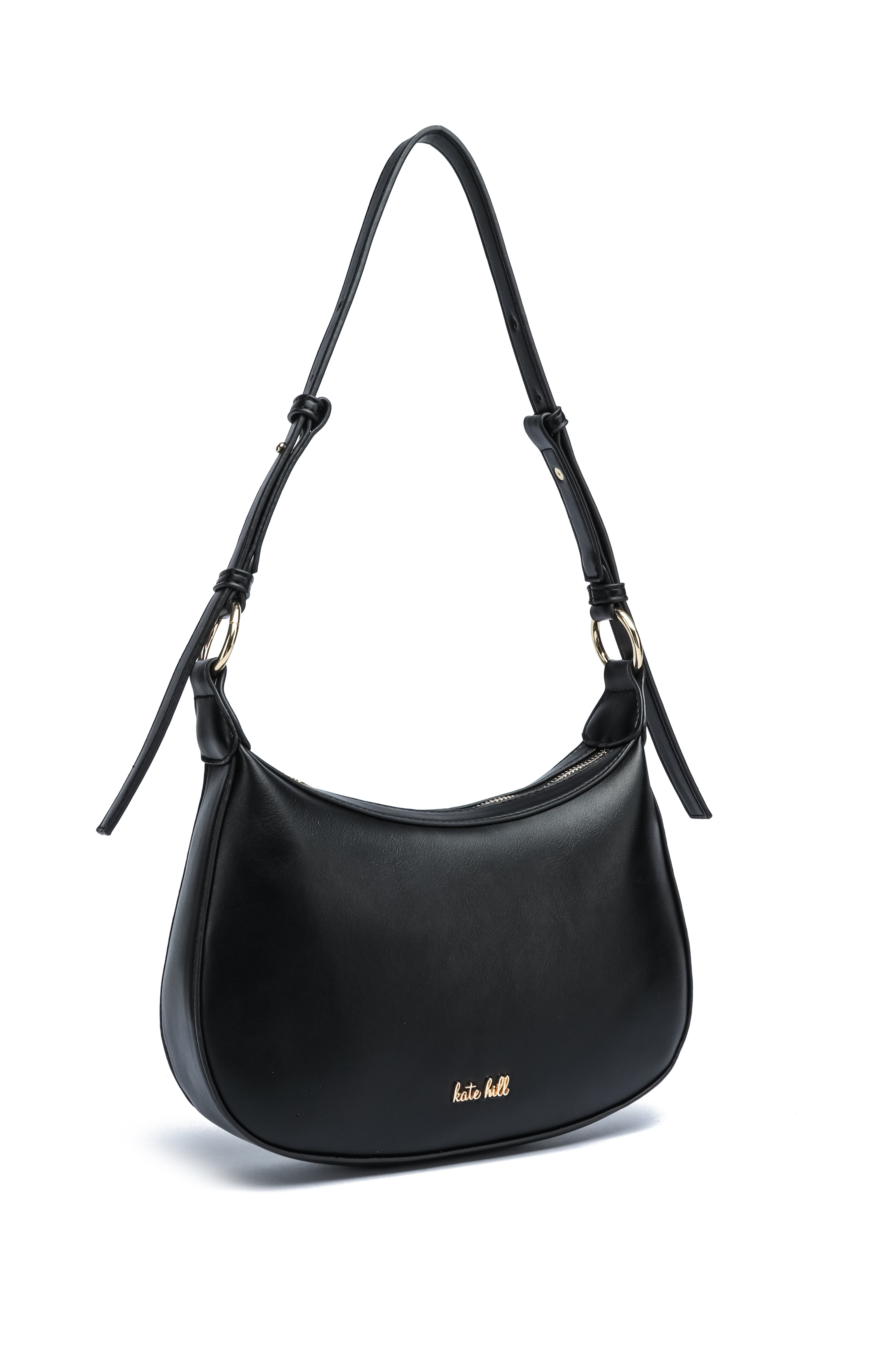 Kate Hill - KH2643 Celestetop zip shoulder bag - Black