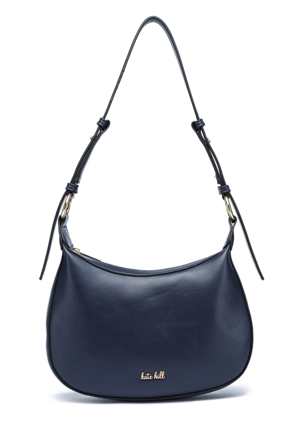 Kate Hill - KH2643 Celestetop Zip Shoulder Bag - Dark Navy