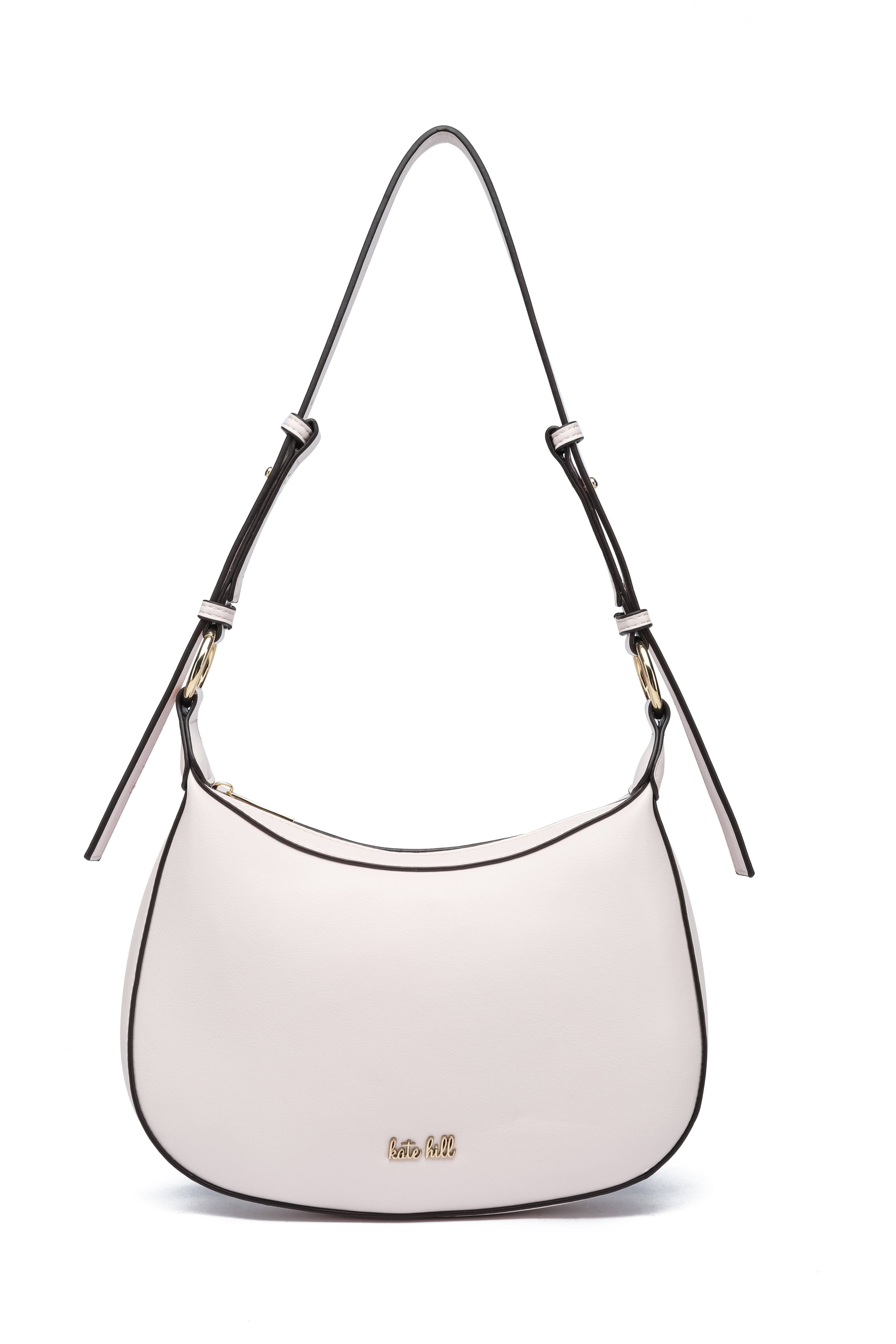 Kate Hill - KH2643 Celestetop zip shoulder bag - Beige Pink