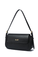 Kate Hill - KH2645 Cora E/W Flap shoulder bag - Black