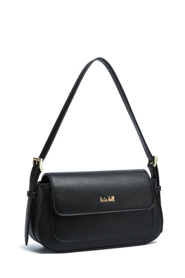 Kate Hill - KH2645 Cora E/W Flap shoulder bag - Black - 0