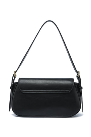 Kate Hill - KH2645 Cora E/W Flap Shoulder Bag - Black