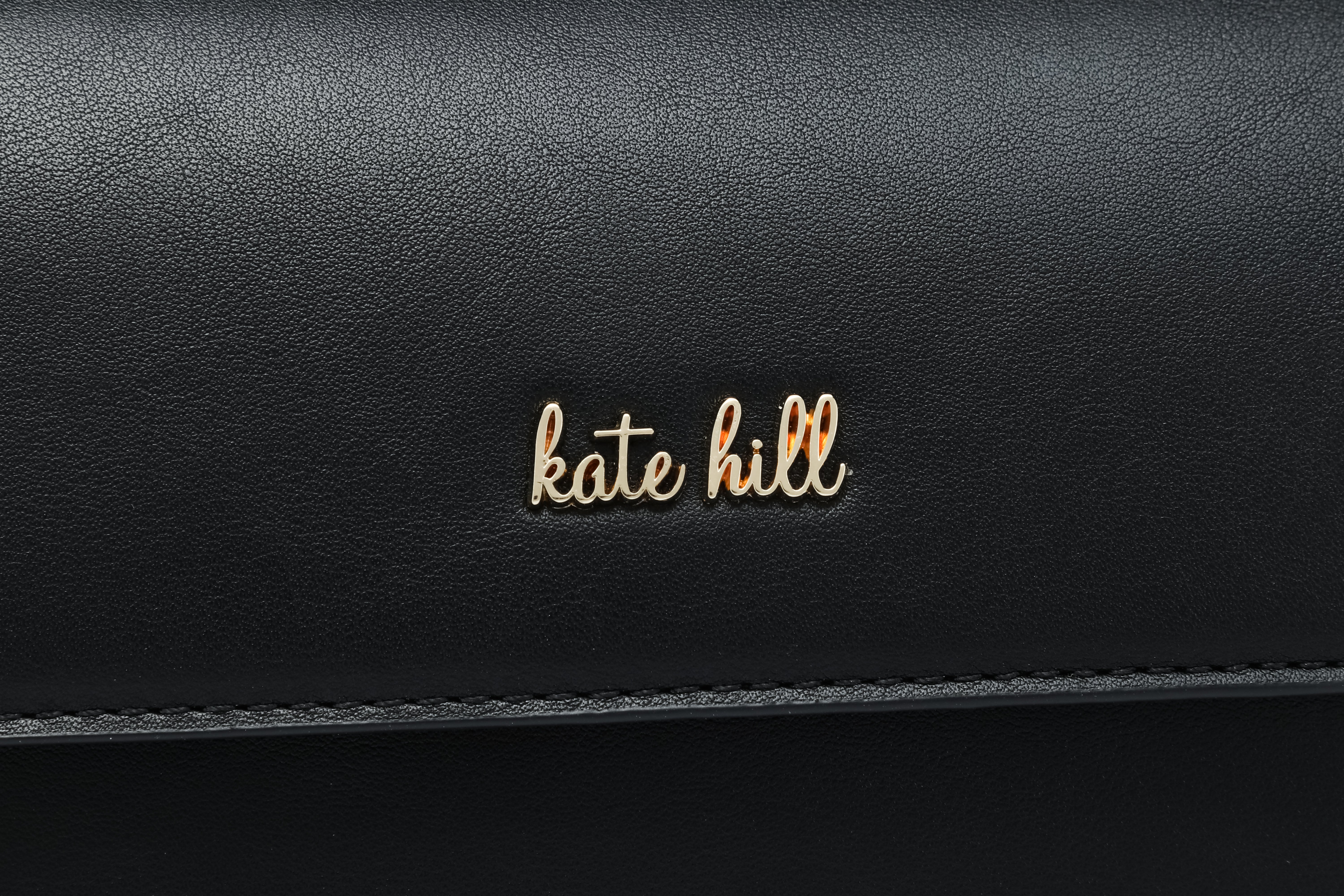 Kate Hill - KH2645 Cora E/W Flap shoulder bag - Black