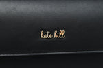Kate Hill - KH2645 Cora E/W Flap shoulder bag - Black
