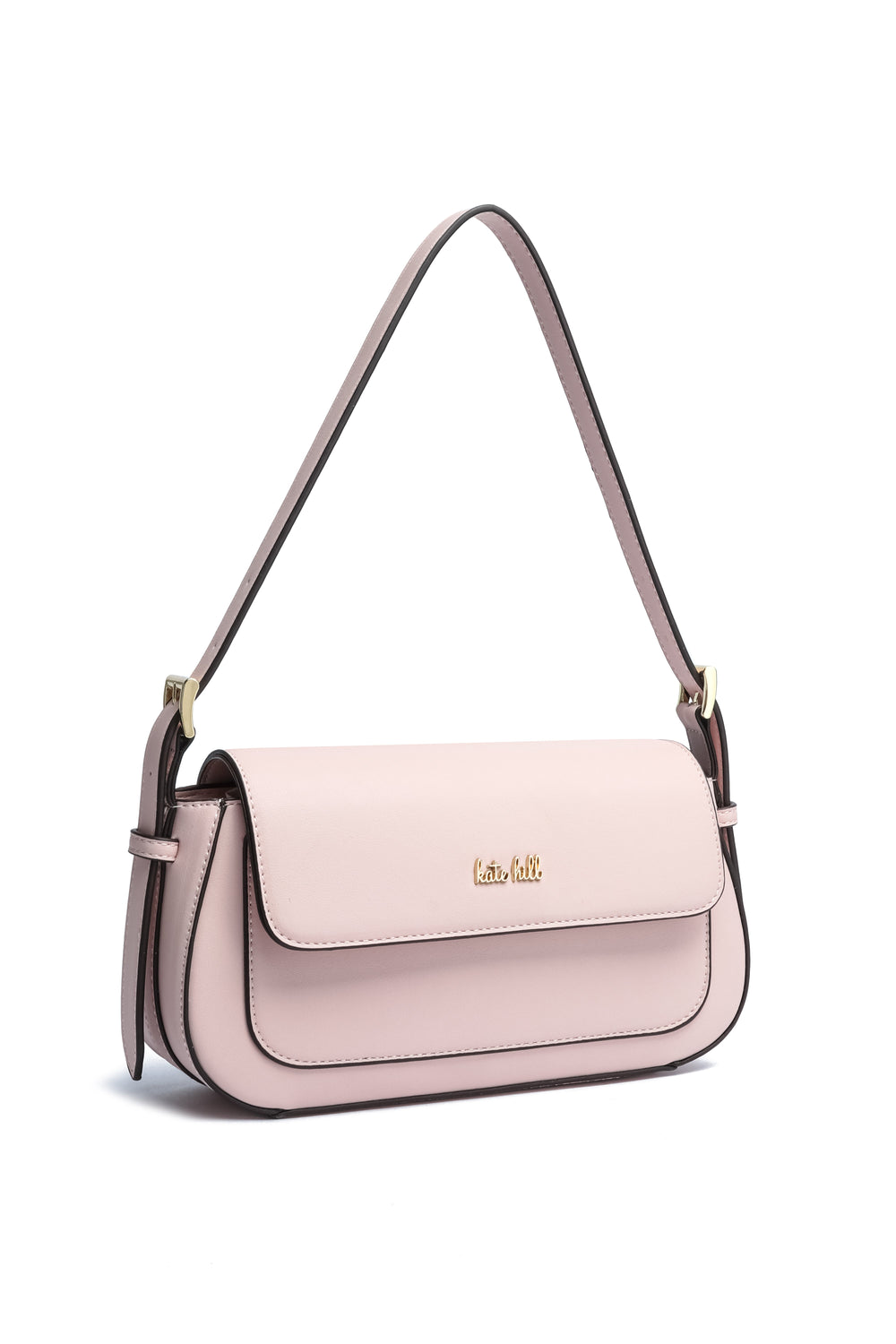 Kate Hill - KH2645 Cora E/W Flap Shoulder Bag - Pink