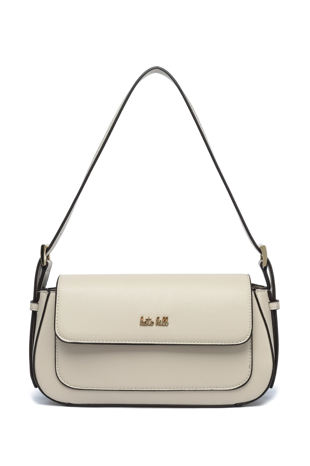 Kate Hill - KH2645 Cora E/W Flap Shoulder Bag - Taupe