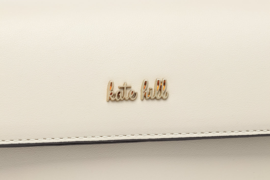 Kate Hill - KH2645 Cora E/W Flap Shoulder Bag - Taupe