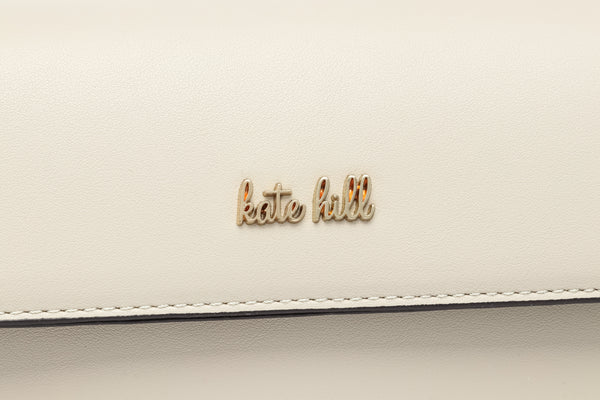 Kate Hill - KH2645 Cora E/W Flap Shoulder Bag - Taupe