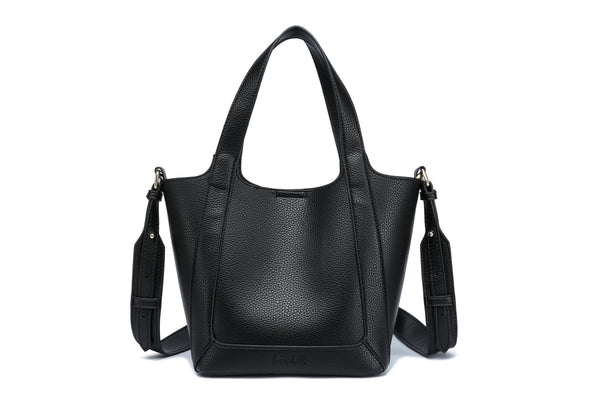 Kate Hill - KH2653 Cindy - Large 2 Handle Shoulder Tote - Black