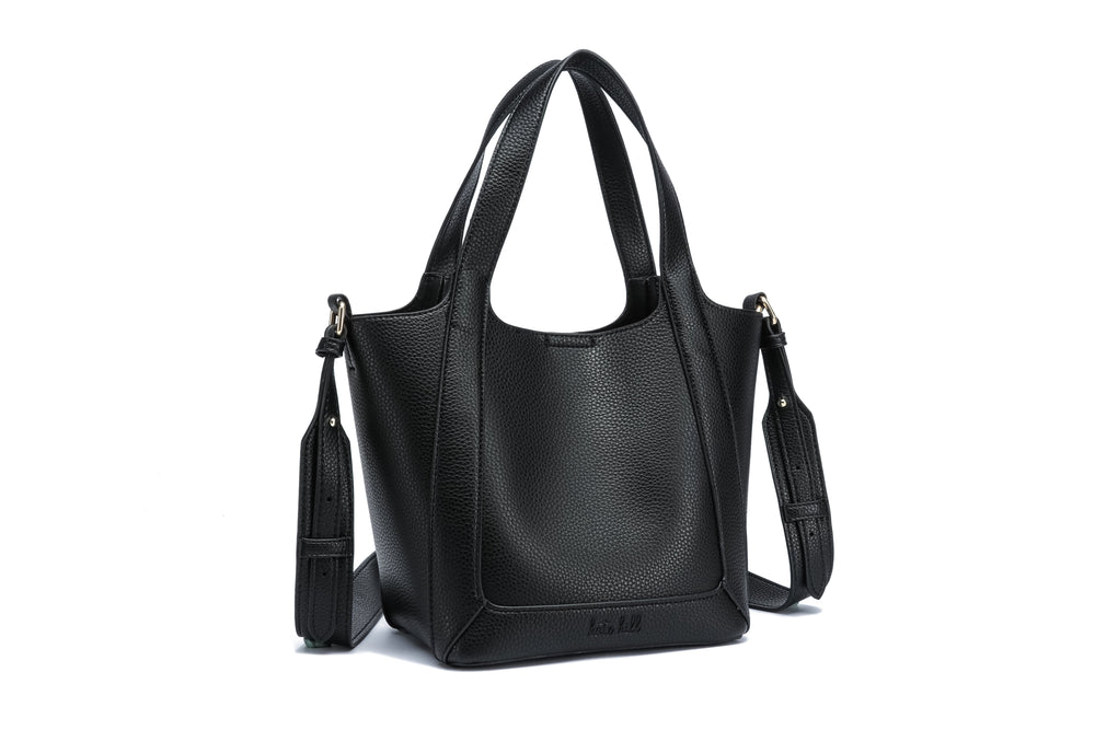 Kate Hill - KH2653 Cindy - Large 2 Handle Shoulder Tote - Black