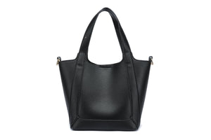 Kate Hill - KH2653 Cindy - Large 2 Handle Shoulder Tote - Black