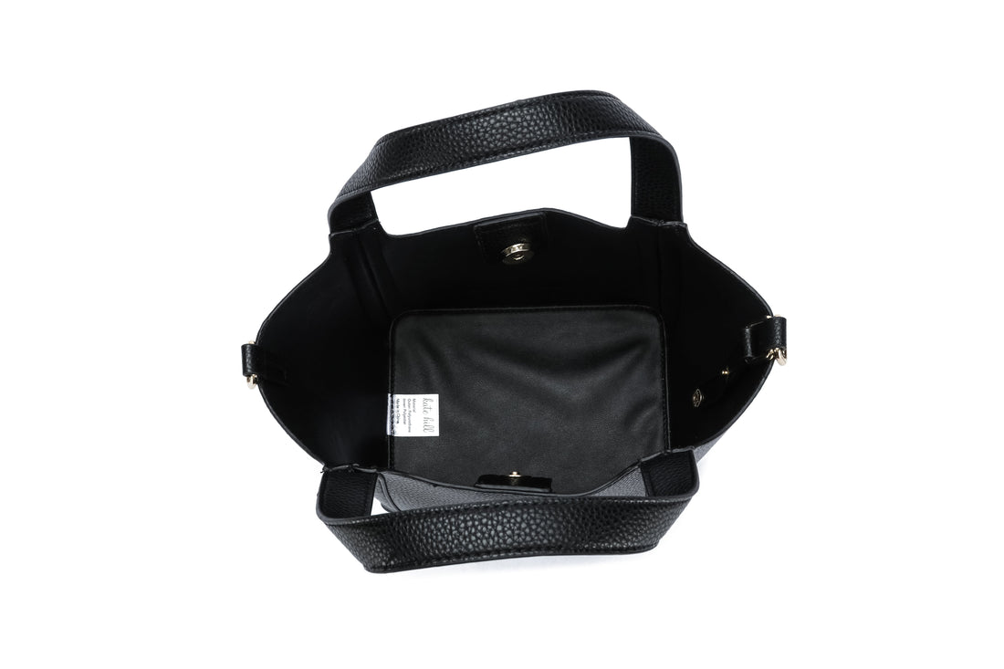 Kate Hill - KH2653 Cindy - Large 2 Handle Shoulder Tote - Black