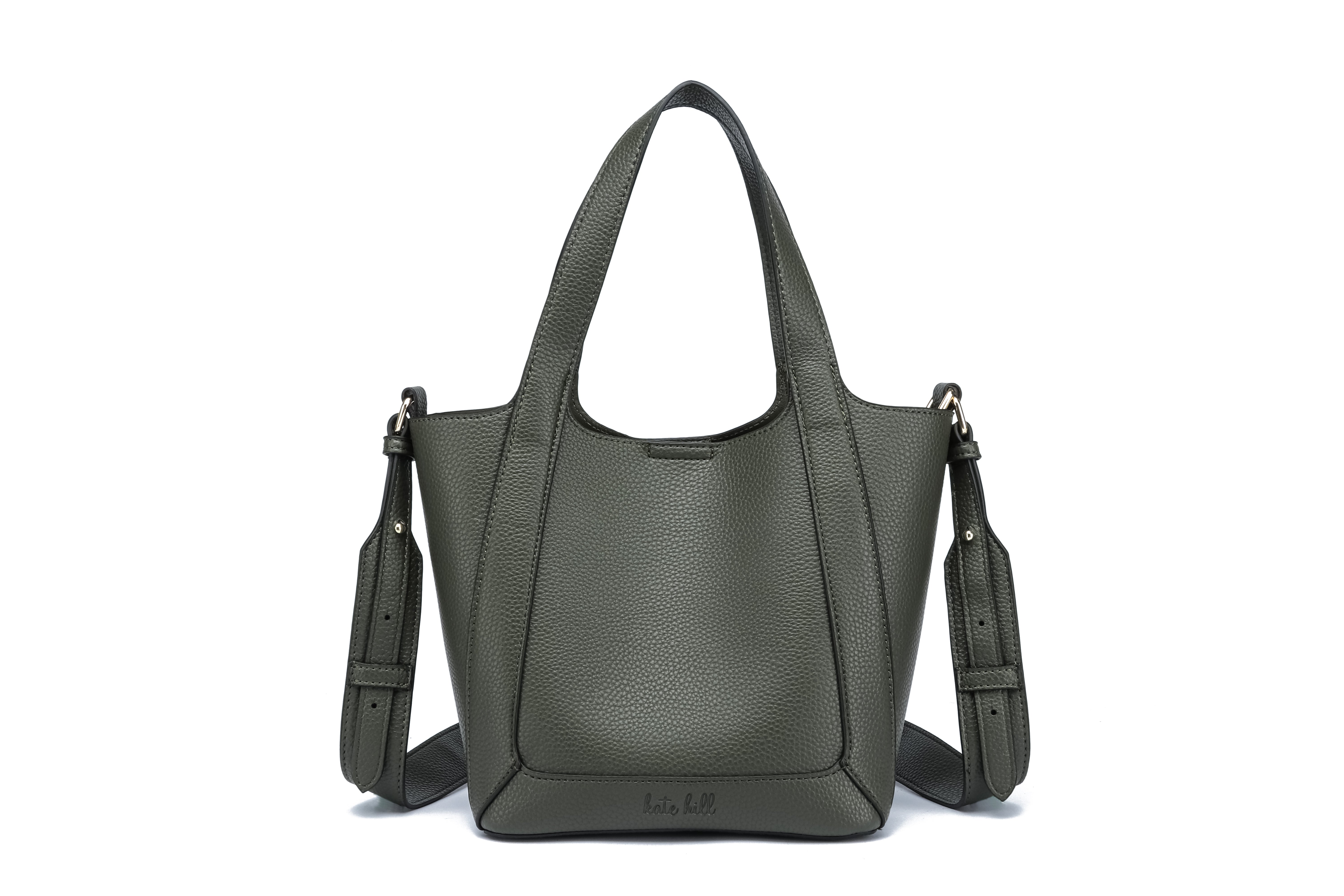 Kate Hill - KH2653 Cindy - Large 2 handle shoulder tote - Olive