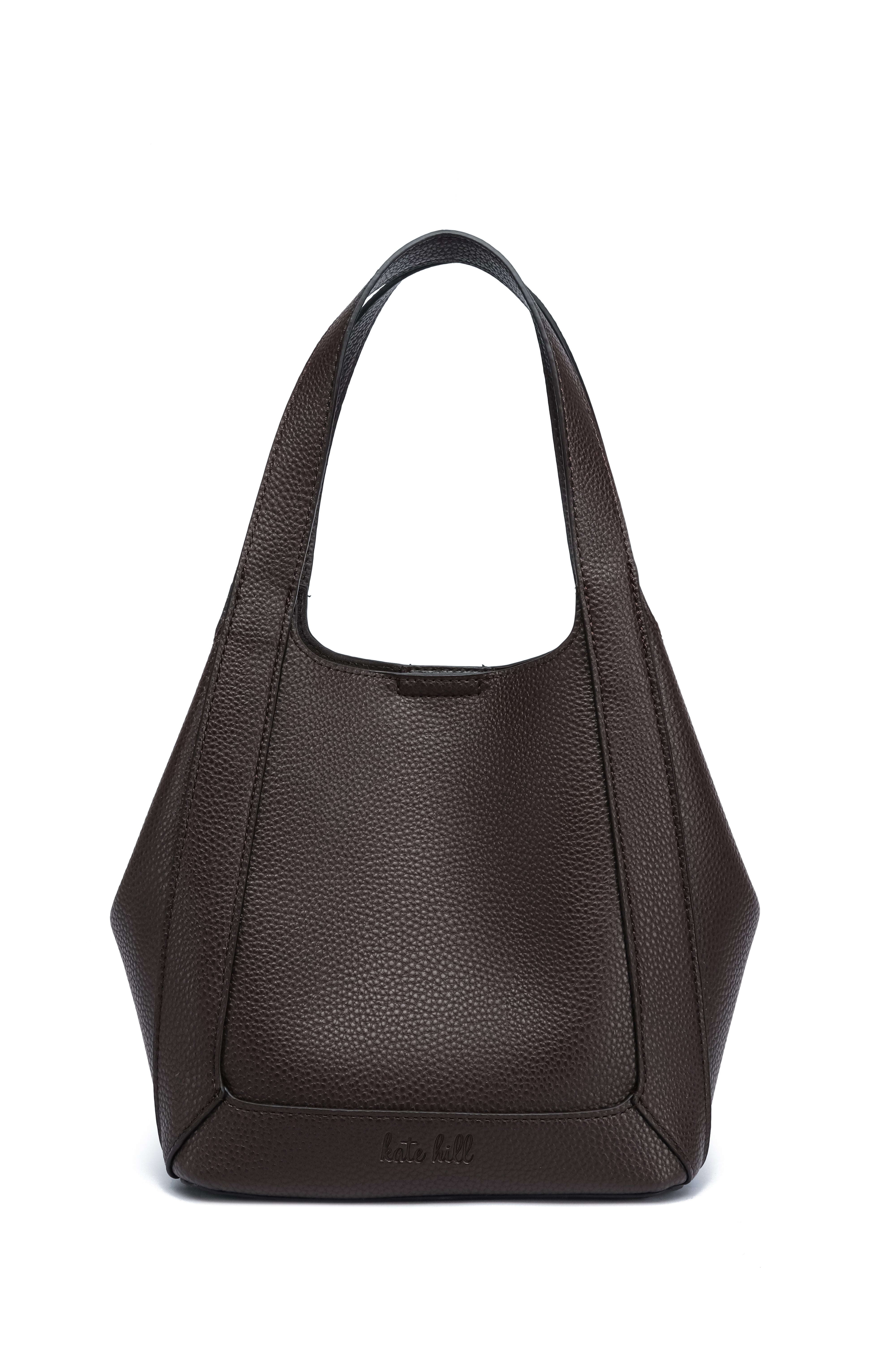 Kate Hill - KH2653 Cindy - Large 2 handle shoulder tote - Coffee