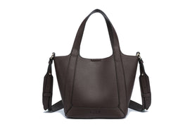 Kate Hill - KH2653 Cindy - Large 2 handle shoulder tote - Coffee